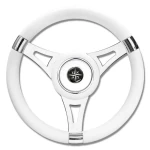 WHITE T29 STEERING WHEEL Ø MM.350