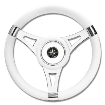 WHITE T29 STEERING WHEEL Ø MM.350