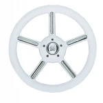 WHITE V56 STEERING WHEEL Ø MM.350