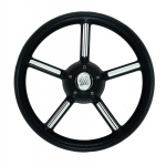 BLACK V56 STEERING WHEEL Ø MM.350
