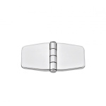 HINGE WITH COVER AND CENTER BARREL MM.76X37