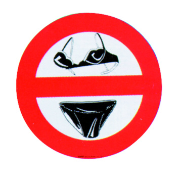 NO SLIP-BRA ON BOARD