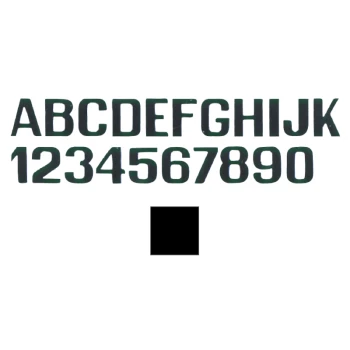 BLACK LETTERS AND NUMBERS MM.200