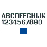 LIGHT BLU  LETTERS AND NUMBERS MM.200