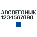 LIGHT BLU  LETTERS AND NUMBERS MM.100