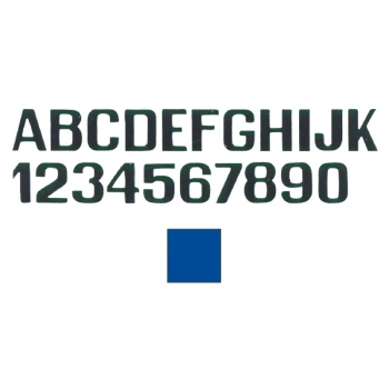 LIGHT BLU  LETTERS AND NUMBERS MM.100