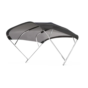 STAINLESS STEEL 4 ARCHES BLACVELVET BIMINI