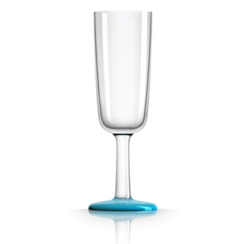 CHAMPAGNE FLUTE LAGOON BLUE