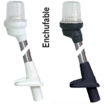 Luz de Mastro Branca de Encaixar - Carcaça Preta - 130cm