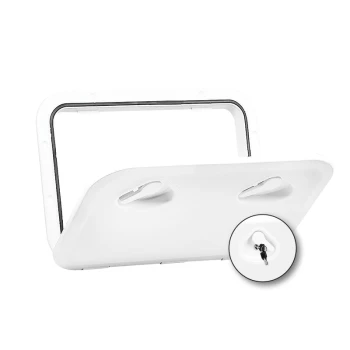 Escotilha TOP Line c/ Fechadura - 353x606mm - Branca