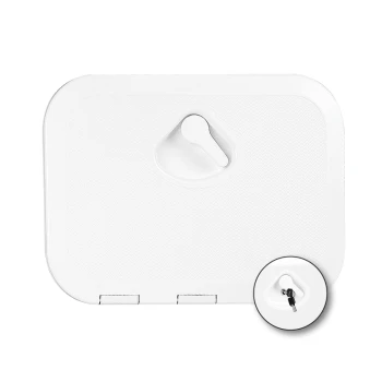 Escotilha TOP LINE c/ Fechadura - 370 x 375mm - Branco