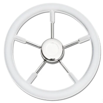 Volante - 5 Raios INOX - D.40cm - Branco