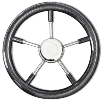 Volante - 5 Raios INOX - D.40cm - Preto
