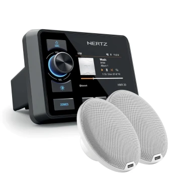 Pack Rádio Multifunções HMR 20 c/ Par Colunas 100W