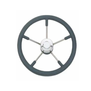 Volante Timon 320 mm - Poli.GRIS/INOX