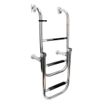 Escada dobrável, 1+2 degraus, Inox 316, 90°, C810xL280mm