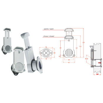 Dreno para Barcos Pneumáticos - 24-30mm