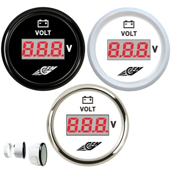 Voltímetro Digital - 9 - 32 V - Preto