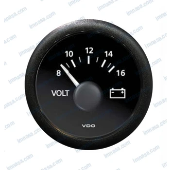 Voltimetro VDO preto 18-32V, 52mm