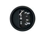 MANOMETRO TRIM FARIA, 12V PRETO