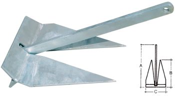 Âncora em aço galvanizado a quente 12KG