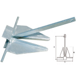 Âncora Galvanizada p/ Areia&Lama - 4Kg