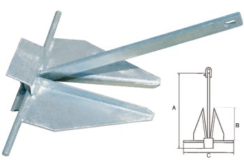 Âncora Galvanizada p/ Areia&Lama - 8Kg