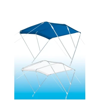 Toldo Bimini - 185x180x140cm - 3 Arcos - Branco