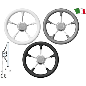 Volante Branco 5 Raios D.28