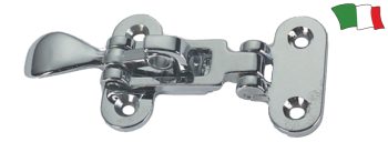 Fecho com cadeado em latão cromado 105x50mm