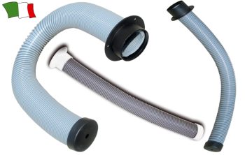 TUBO DE PASSAGEM ASPIRAL COMPRIMENTO 120 CM-  BRANCO