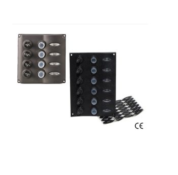 Painel Elétrico de 6 Interruptores - 150x105mm - 12V