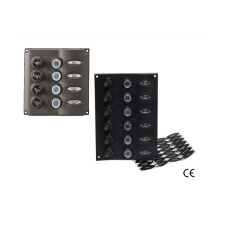 Painel Elétrico de 6 Interruptores - 150x105mm - 12V