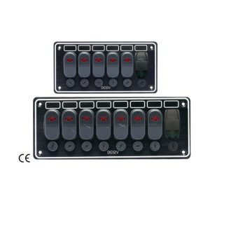 PAINEL DE INTERRUPTORES ELÉTRICOS DE LED COM TOMADAS USB