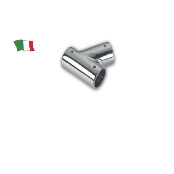 CONEXÃO DE TUBO EM T DE 60° EM LATÃO CROMADO