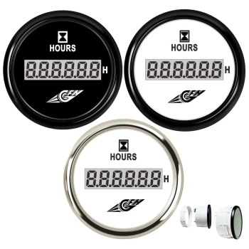 Conta Horas Digital Branco
