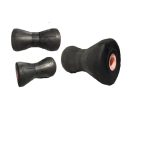 Rolete Cónico de Quilha em Borracha - 200x90mm - F. Ø21mm