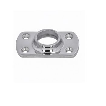 Base p/ Varandim em Inox p/ Soldar - Ø25mm - 90º - 76x44mm