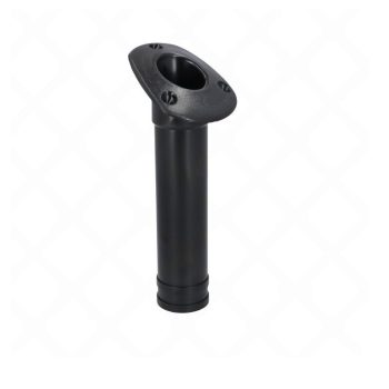 Suporte Cana  com Tampa Preto, 40 mm PVC