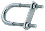 Argolão inox U, 6mm, 8cm