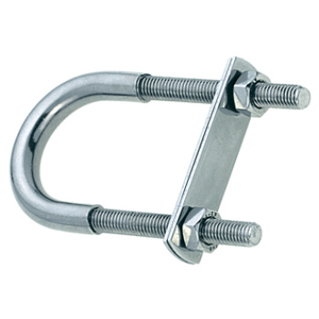 Argolão inox U, 8mm, 10 mm anel, 95cm