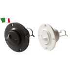 Bueira Redonda Plástico com 4 Furos p/fixação  - Preto