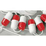 Flutuador de Sinalização - Branco/Vermelho - 140x60mm