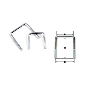 U Bolts For Trailers 73xL140m10