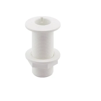 Suporte para passagem de casco. Flange, roscado 1'', C.87mm, branco