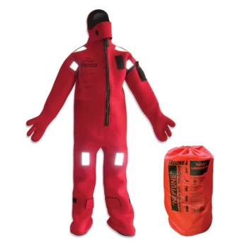 Traje de imersão 'Neptune', SOLAS/MED-MER, tamanho pequeno, isolado - com luvas de borracha