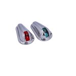 Jogo de Luzes de Navegação - Estibordo e Bombordo - INOX - 12V