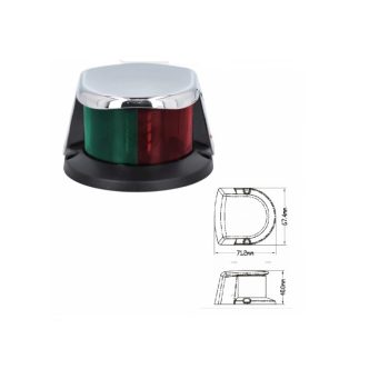 Luz Navegação Bicolor 8-30V - INOX