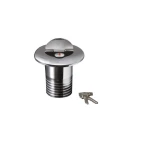 Bocal de Combustível c/ Chave em Latão Cromado - Ø38mm