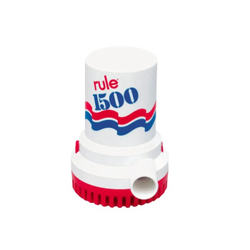 BOMBA DE ESGOTO MARCA RULE, 12V, 1500 GPH